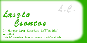 laszlo csontos business card